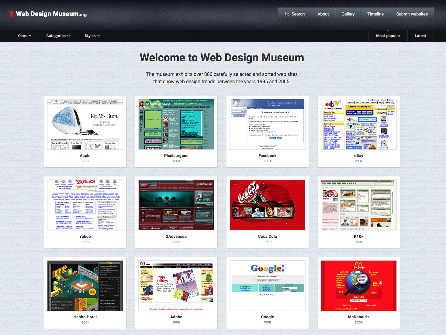 История первого веб сайта. Сайт музея веб дизайн. Дизайн сайта музея. Дизайн старых трендов веб. Museum website.